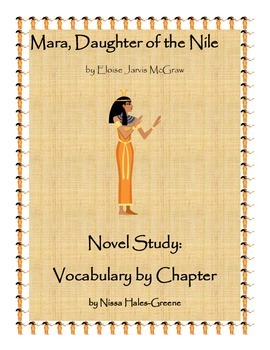 Preview of Mara, Daughter of the Nile Novel Study: Vocabulary by Chapter