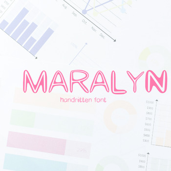 Preview of Maralyn otf ttf received job file that you can apply for printing. Work to incre