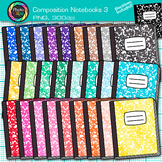 Marble Composition Notebook Clipart: 27 Primary School Jou