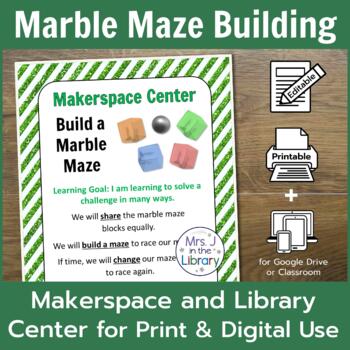 Preview of Marble Maze Building Makerspace or Library Center