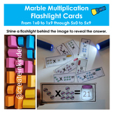 Preview of Marble Multiplication Flashlight Flashcards