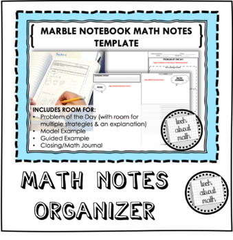 Preview of Marble Notebook Note-Taking Guides