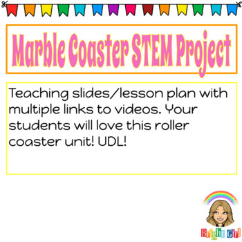Preview of Marble Roller Coaster STEM Slide Lesson Unit