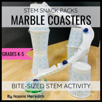 Preview of Marble Roller Coaster STEM Snack Pack