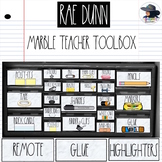 Rae Dunn Teacher Toolbox Labels (With and Without clipart)