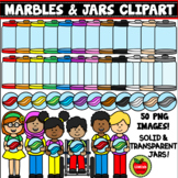 Marbles And Jars (Math Manipulatives Clipart)