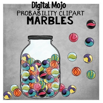 Preview of Marbles With Patterns – Probability Clipart