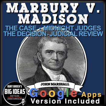 Preview of Marbury v. Madison & Judicial Review Analysis + Distance Learning Version