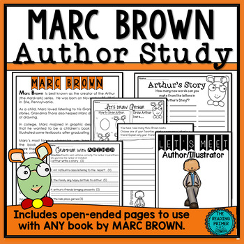 Preview of Marc Brown  Author Study Packet