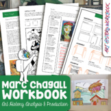 Marc Chagall Art History Workbook- Biography & Art Activit