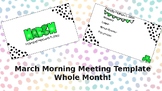 March 2024 Morning Meeting Template (Whole Month!)