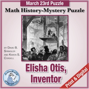 Preview of March 23 Math & Inventions Puzzle: Otis' First Passenger Elevator | Mixed Review