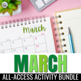 March Activities Bundle: Book Study, Printables, Crafts, & More