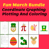 March Activities Bundle - Coordinate Graphing - Plotting &