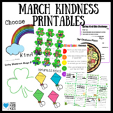 March Activities Kindness Printables to Teach SEL Curriculum