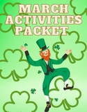 March Activities Packet - St. Patrick's Day Themed