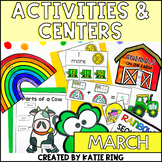 March Activities Unit - St. Patrick's Day, Rainbows & Farm