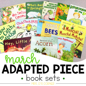 March Adapted Piece Book Set [12 book sets included!] by Mrs Ds Corner