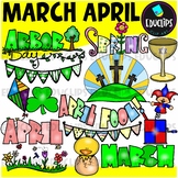 March April Clip Art Set {Educlips Clipart}