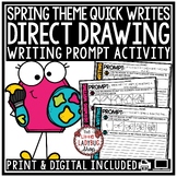 March April Direct Drawing Spring Writing Prompts, Quick W
