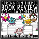 March April Spring Book Review Template Bulletin Board Rea