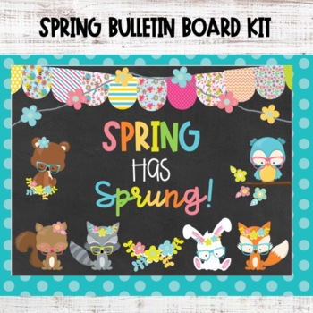 Preview of March April Spring Has Sprung Bulletin Board Kit