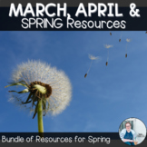 March April Spring Math Bundle of Activities