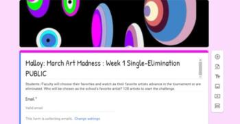 Preview of March Art Madness Supporting PowerPoint 128 Artists Round 1 PowerPoint 68 Pages
