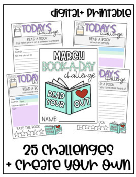Preview of March BOOK-A-DAY Challenge 