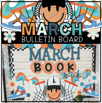 Preview of March Basketball Theme Bulletin Board Kit
