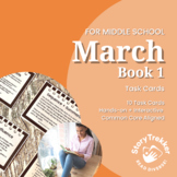 March: Book 1 Reading Task Cards for Middle School ELA