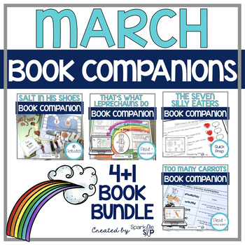 Preview of March Book Companion Bundle | Speech Therapy Printable and Digital