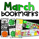 March Bookmarks: St. Patrick's Day, Basketball, Reading, S