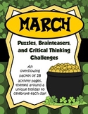 March Brain Teasers and Critical Thinking Challenges- Enri