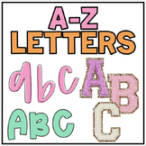 March Bulletin Board Decor A-Z letters