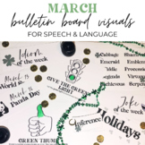March Bulletin Board Visuals for Speech & Language