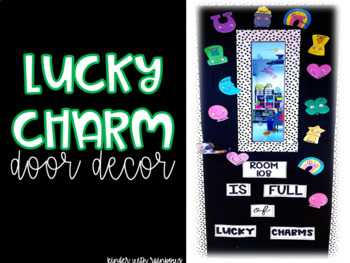 Preview of March Bulletin Door Decor - LUCKY CHARMS