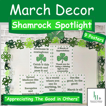 Preview of March Decor Posters | Character Trait - Appreciating The Good In Others