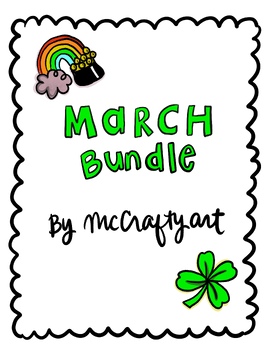Preview of March Bundle:  A Variety of Doodle and Coloring Sheets