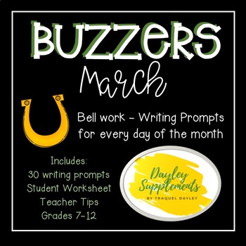 Preview of Bell Work MARCH Buzzers