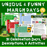 March Calendar Activities