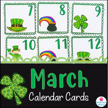 March Calendar Cards for Morning Math & Number Talks by Shae Hare ...