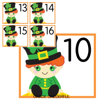 March Calendar Number Cards by Grade Onederful | TpT