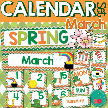 Preview of March Calendar Numbers