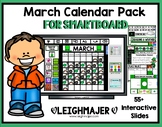 2024 March Calendar and Math Pack - For SMARTboard