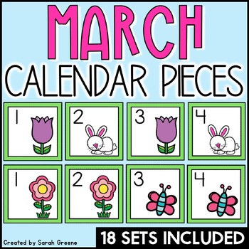 Preview of March Calendar Pieces