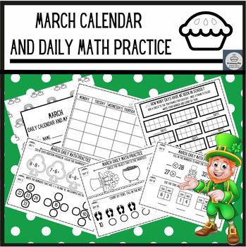 Preview of March Calendar and Daily Math Practice