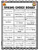 SPRING Choice Board