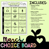 March Choice Board {Digital Product} St. Patrick's Day Themed
