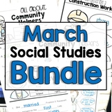 March "Click-and-Print" Social Studies Bundle